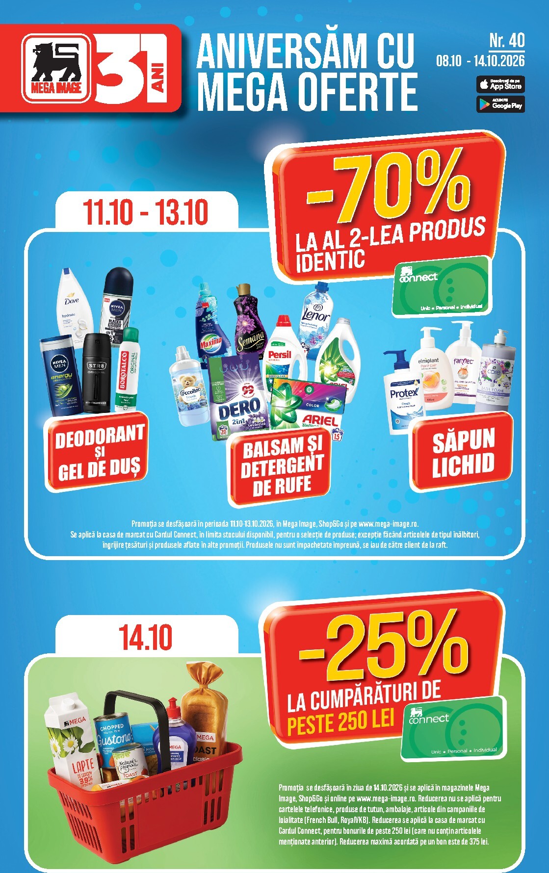 Brosura Mega Image valabilă de la joi 08.10.2026 până la miercuri 14.10.2026