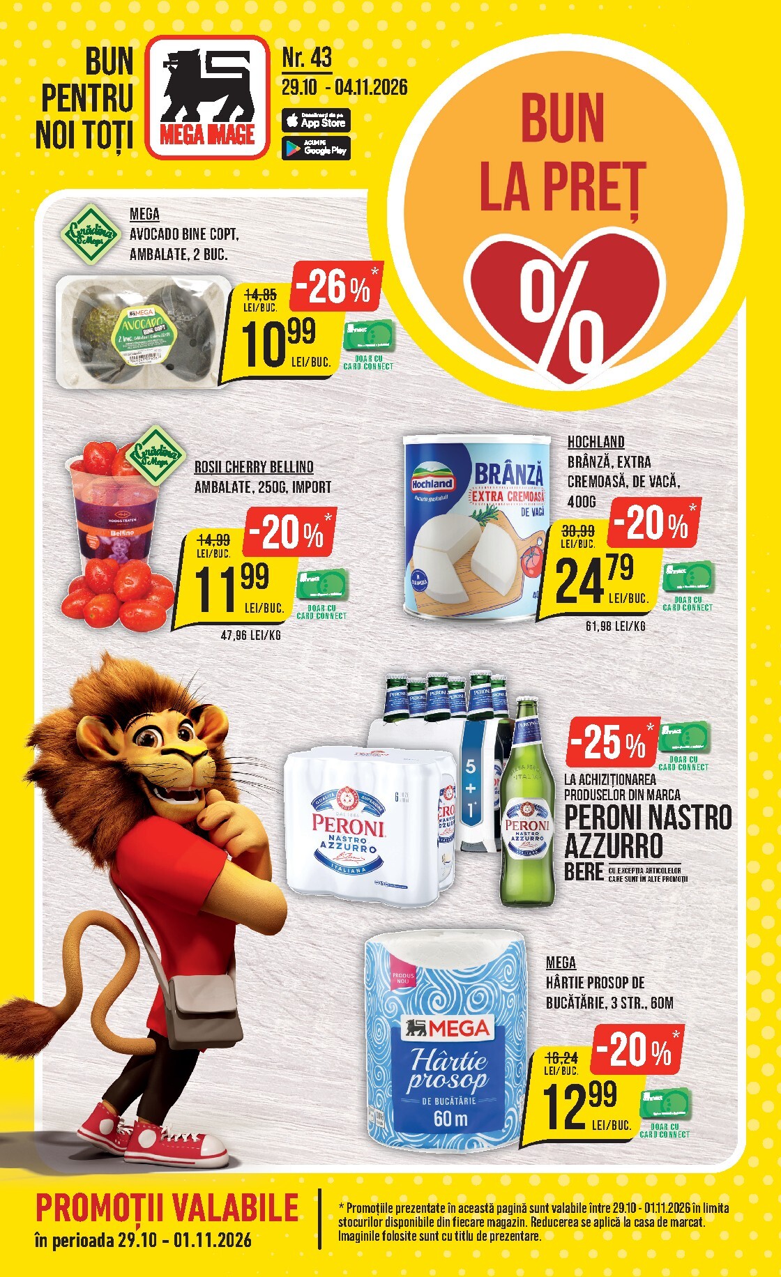 Brosura Mega Image valabilă de la joi 29.10.2026 până la miercuri 04.11.2026
