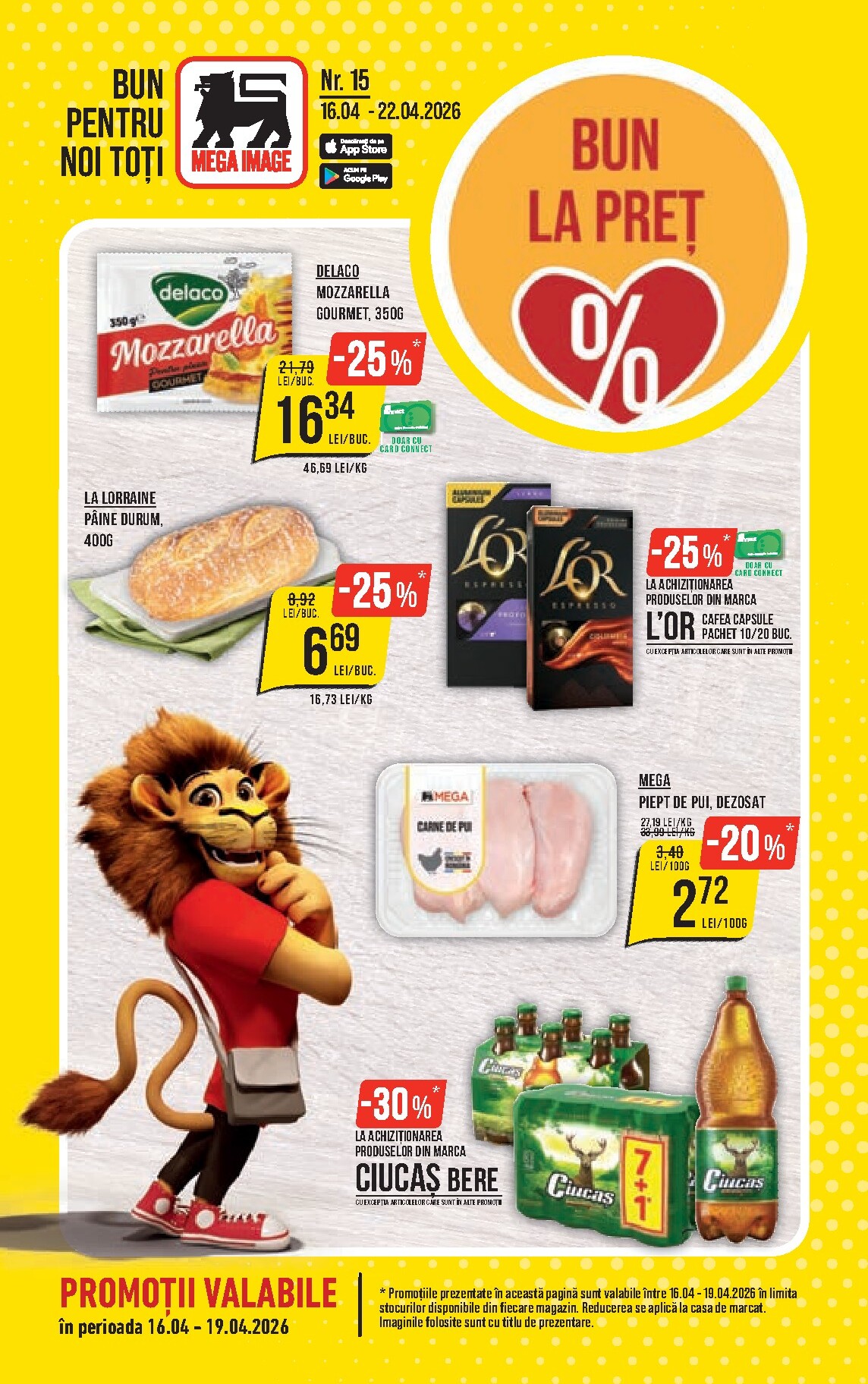 Pliantele viitoare Mega Image valabil de la joi 16.04.2026 până la miercuri 22.04.2026