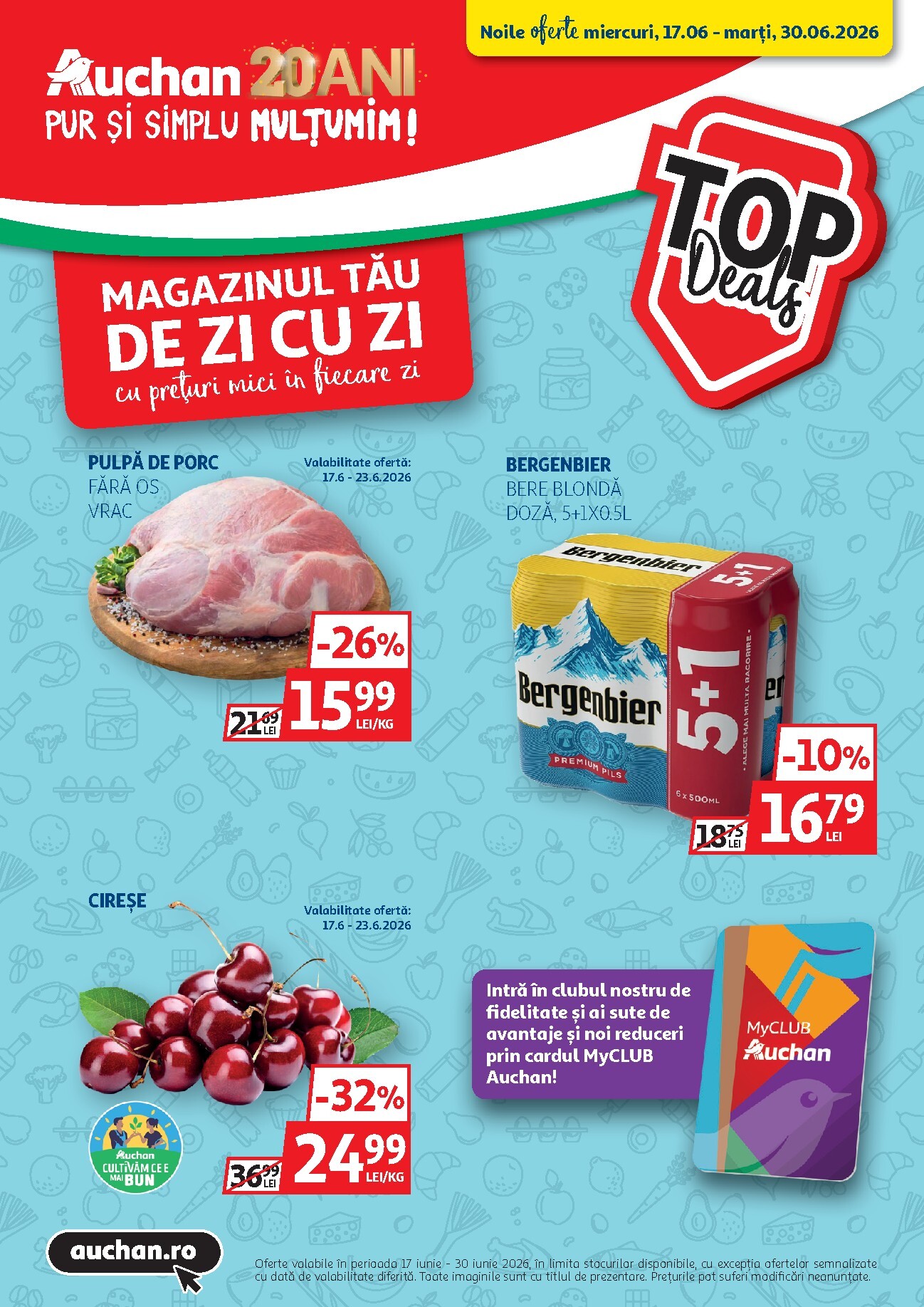 Brosura Auchan valabilă de la miercuri 17.06.2026 până la marți 30.06.2026
