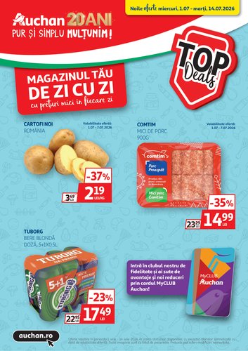 Brosura Auchan valabilă de la miercuri 01.07.2026 până la marți 14.07.2026