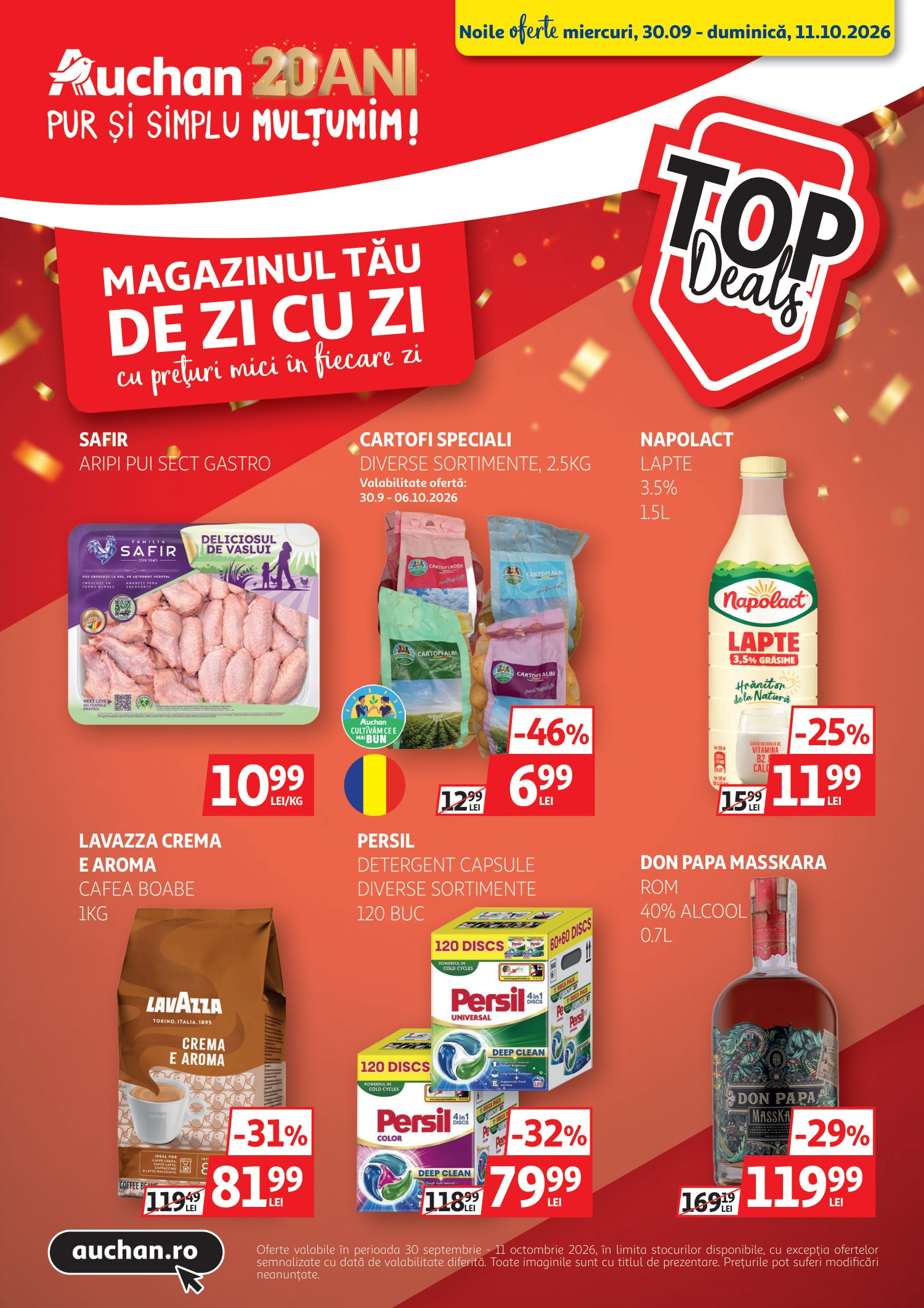 Brosura Auchan valabilă de la miercuri 30.09.2026 până la duminică 11.10.2026