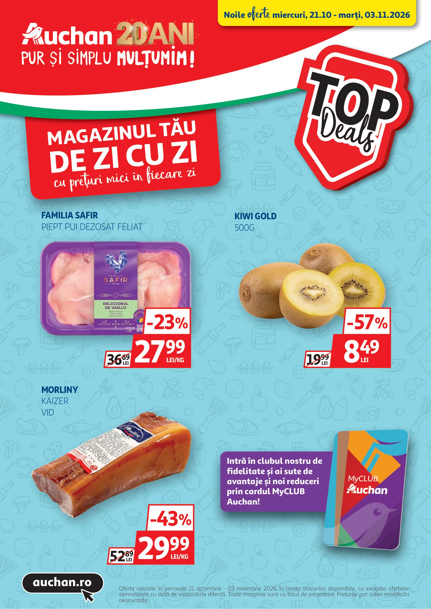 Brosura Auchan valabilă de la miercuri 21.10.2026 până la marți 03.11.2026