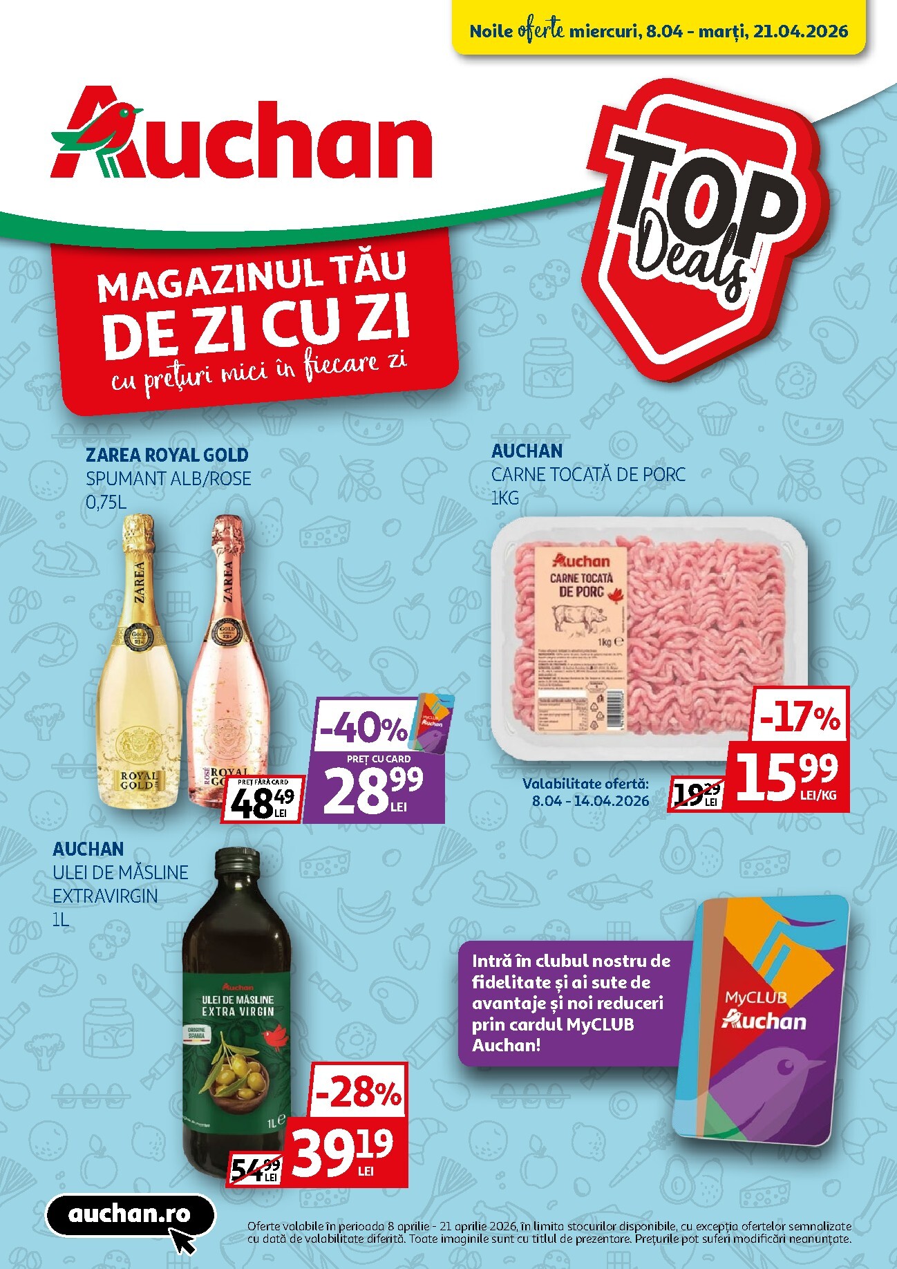 Brosura Auchan - Top Deals valabilă de la miercuri 08.04.2026 până la marți 21.04.2026