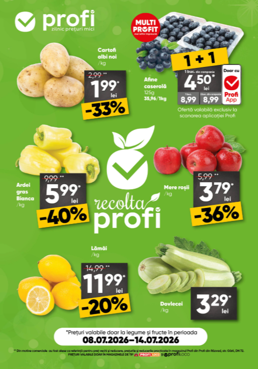 Brosura PROFI City Fresh Magazine valabilă de la miercuri 08.07.2026 până la marți 14.07.2026