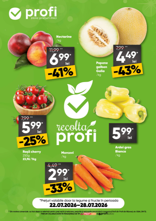 Brosura PROFI Loco Fresh Magazine valabilă de la miercuri 22.07.2026 până la marți 28.07.2026