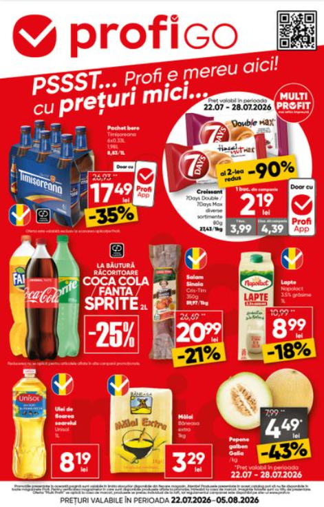 Brosura PROFI Go valabilă de la miercuri 22.07.2026 până la miercuri 05.08.2026
