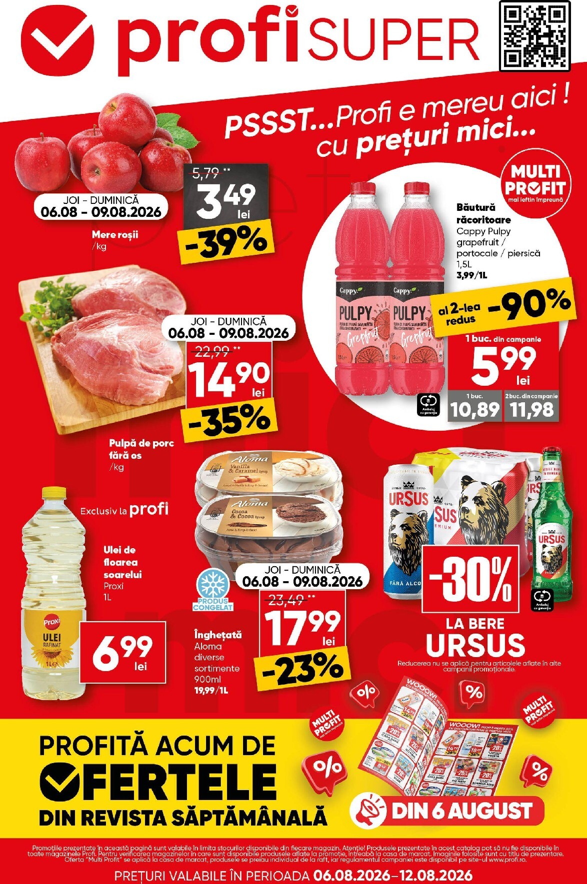 Brosura PROFI Super valabilă de la joi 06.08.2026 până la miercuri 12.08.2026
