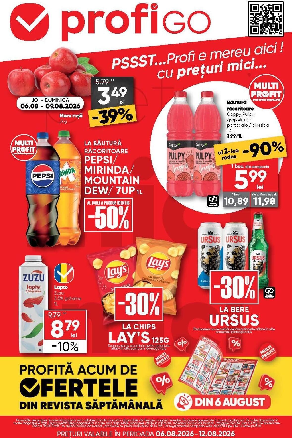 Brosura PROFI Go valabilă de la joi 06.08.2026 până la miercuri 12.08.2026