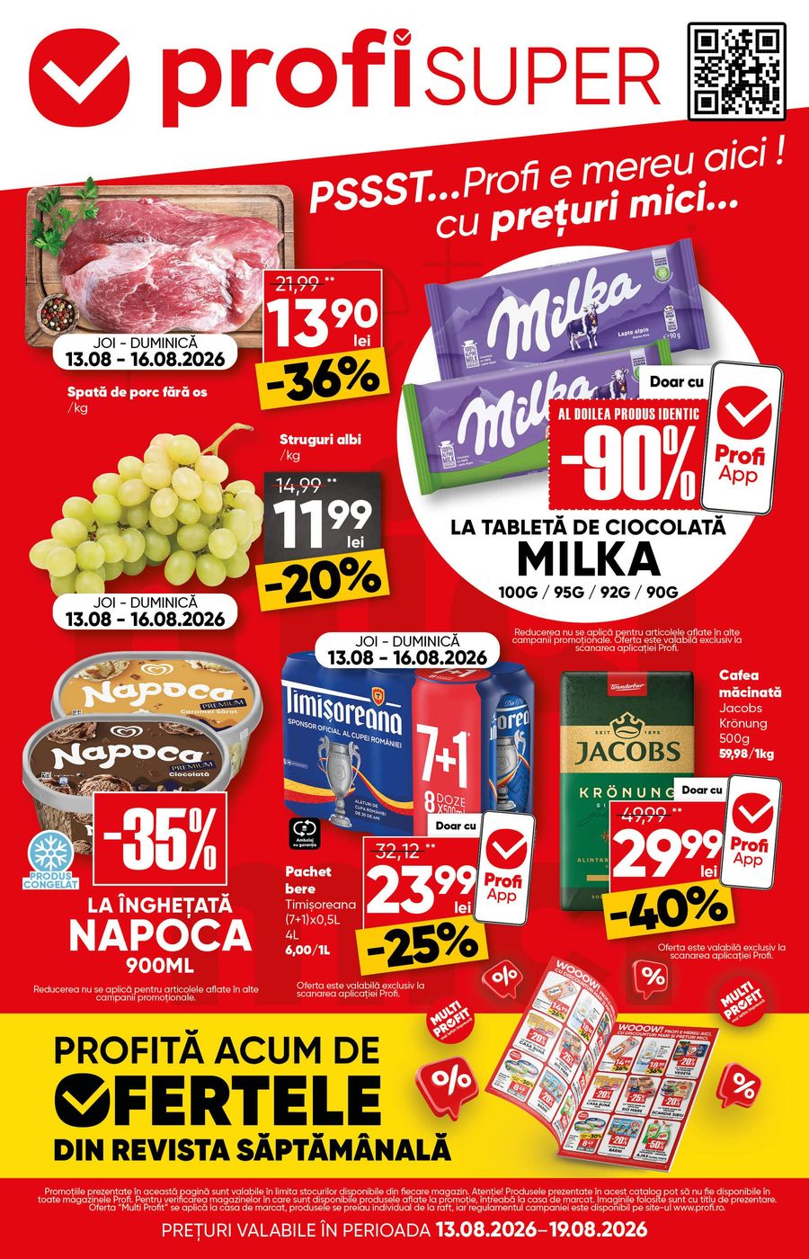 Brosura PROFI Super valabilă de la joi 13.08.2026 până la miercuri 19.08.2026