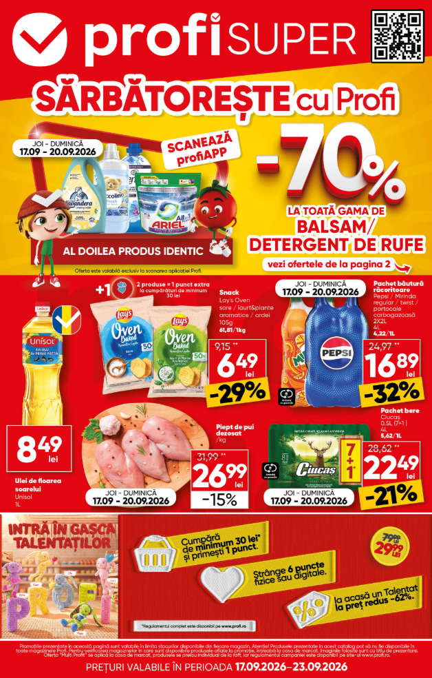 Brosura PROFI Super valabilă de la joi 17.09.2026 până la miercuri 23.09.2026