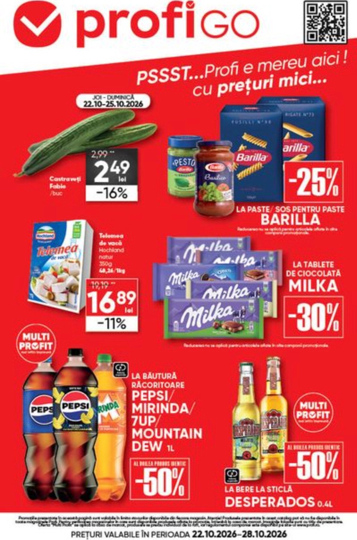 Brosura PROFI Go valabilă de la joi 22.10.2026 până la miercuri 28.10.2026