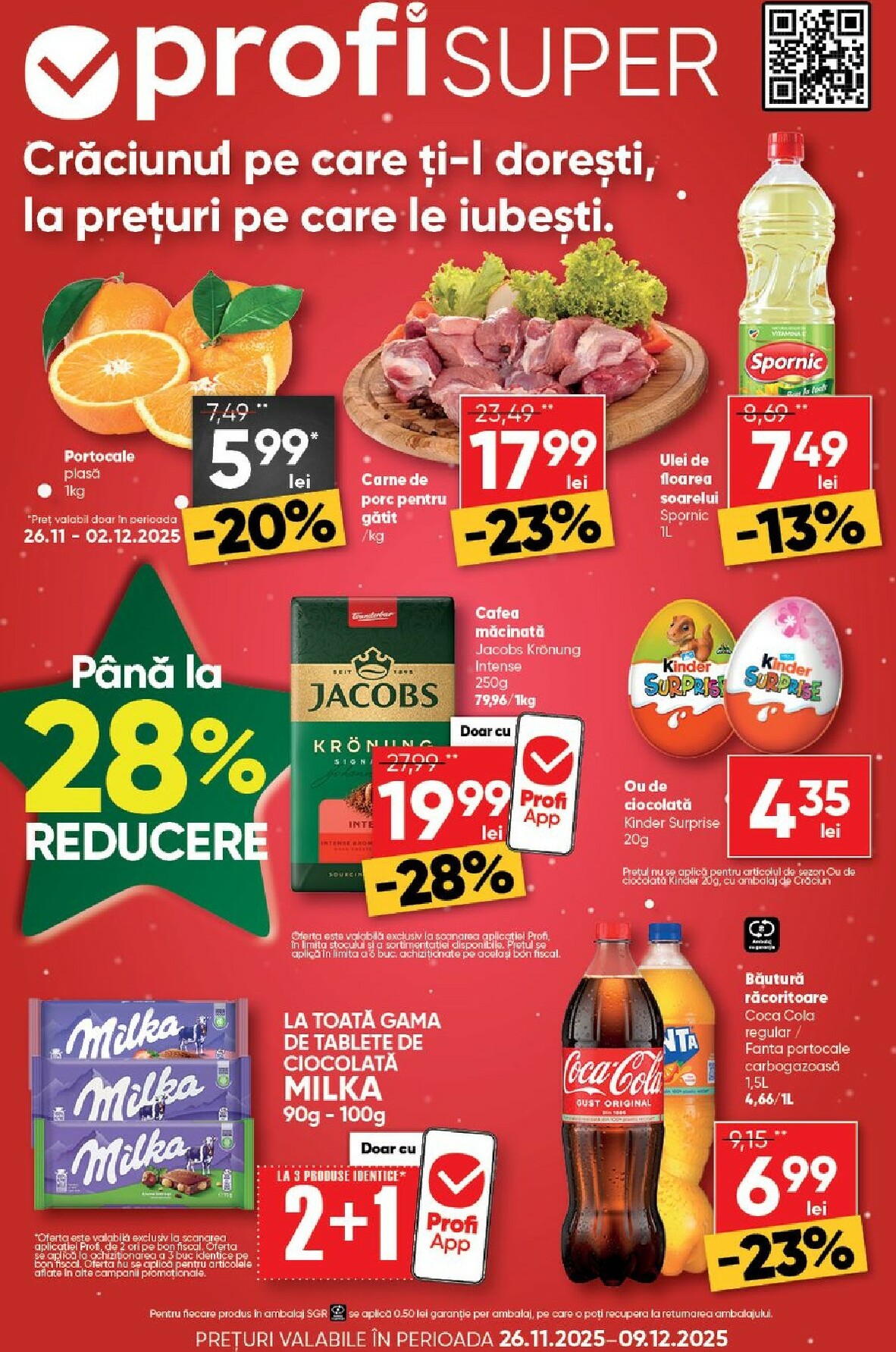 Reduceri fantastice la LIDL (Milka la 5,99 lei), Kaufland (Spată de porc la 16,99 lei) și Carrefour (Ulei de măsline la 29,99 lei) - Vezi toate promoțiile exclusive de azi, 2025-12-10