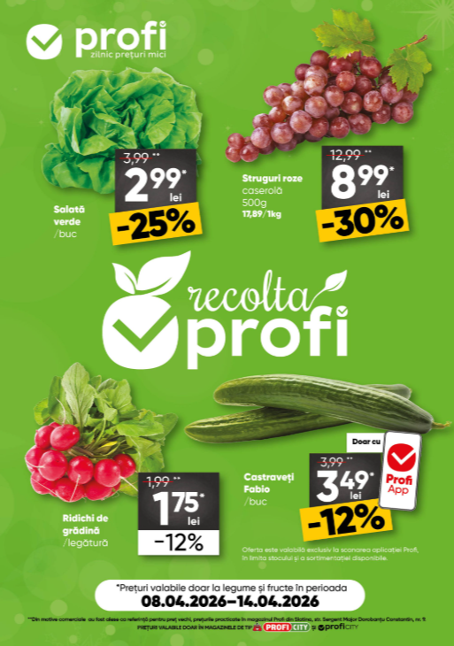 Brosura PROFI City Fresh Magazine valabilă de la miercuri 08.04.2026 până la marți 14.04.2026