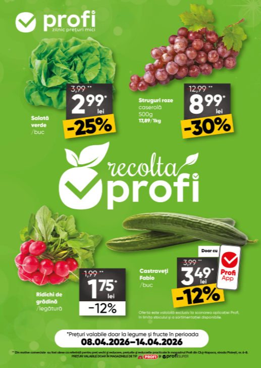 Brosura PROFI Super Fresh Magazine valabilă de la miercuri 08.04.2026 până la marți 14.04.2026