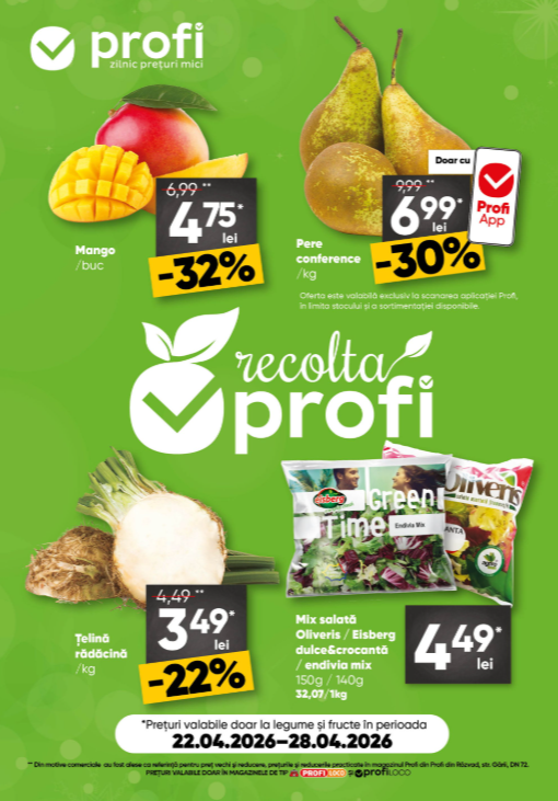 Brosura PROFI Loco Fresh Magazine valabilă de la miercuri 22.04.2026 până la marți 28.04.2026