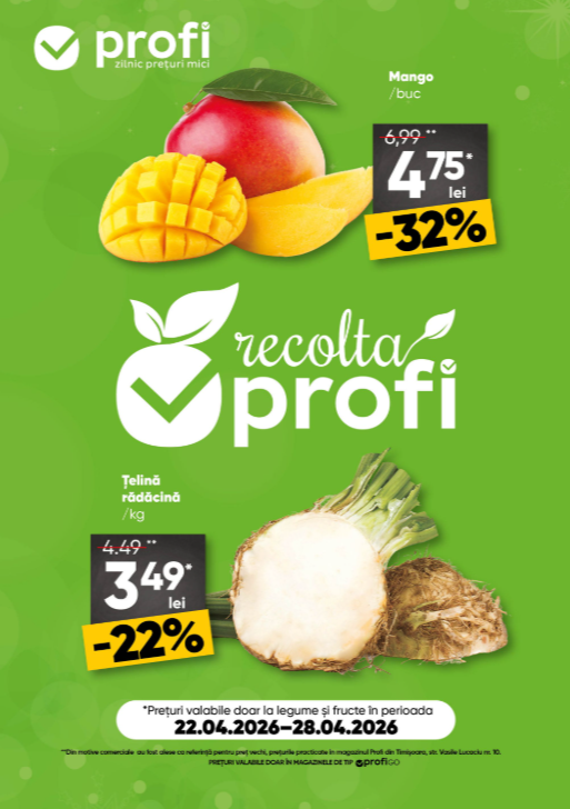 Brosura PROFI Go Fresh Magazine valabilă de la miercuri 22.04.2026 până la marți 28.04.2026