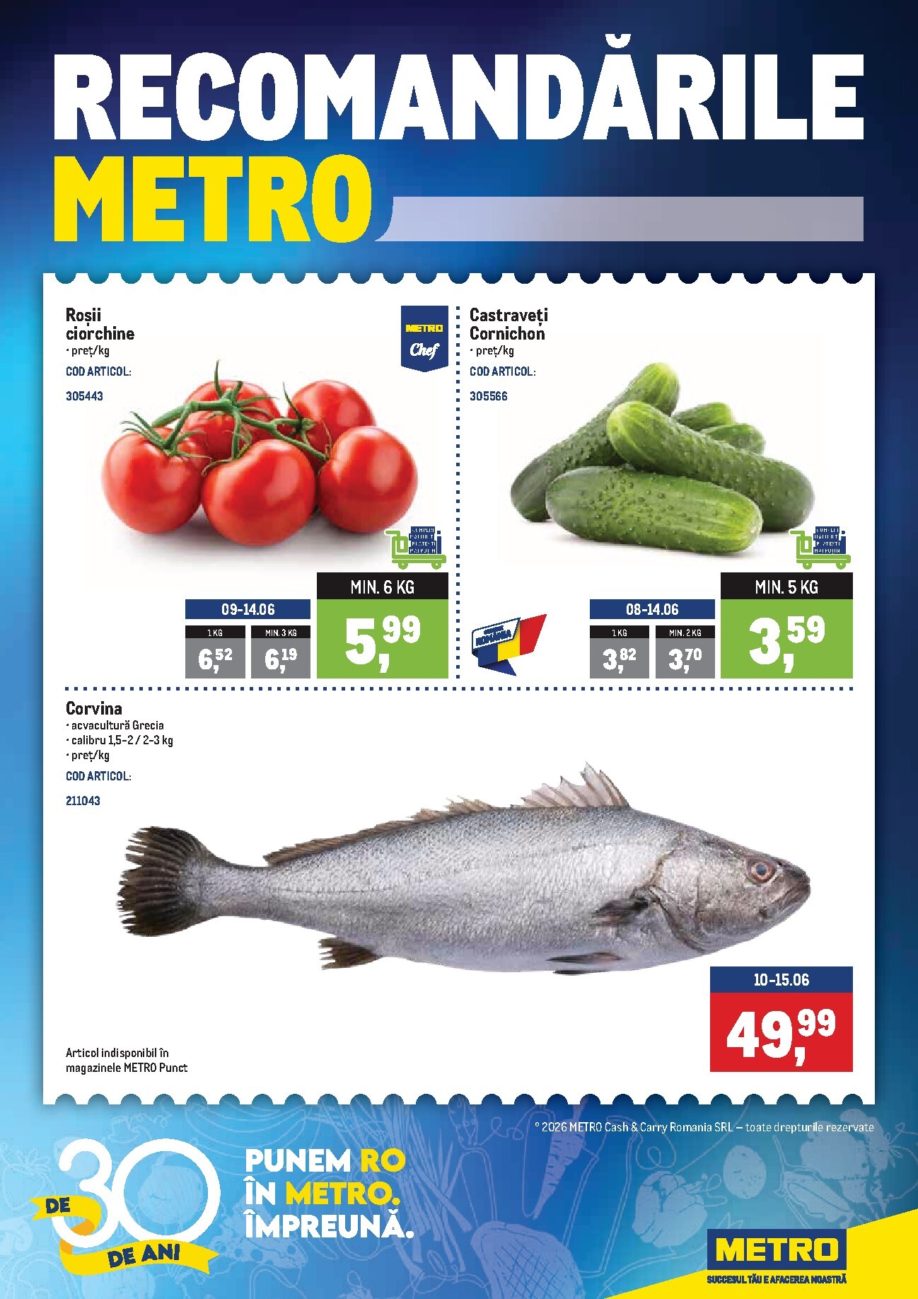 Brosura Metro - Recomandari valabilă de la luni 08.06.2026 până la duminică 14.06.2026