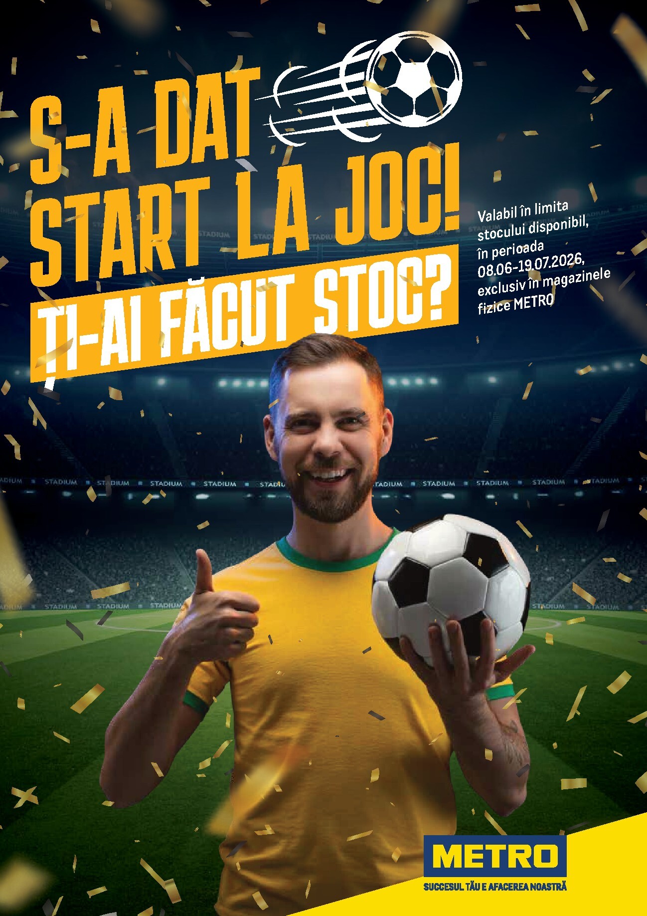 Brosura Metro - S-a dat START la joc. Ți-ai făcut stoc? valabilă de la luni 08.06.2026 până la duminică 19.07.2026