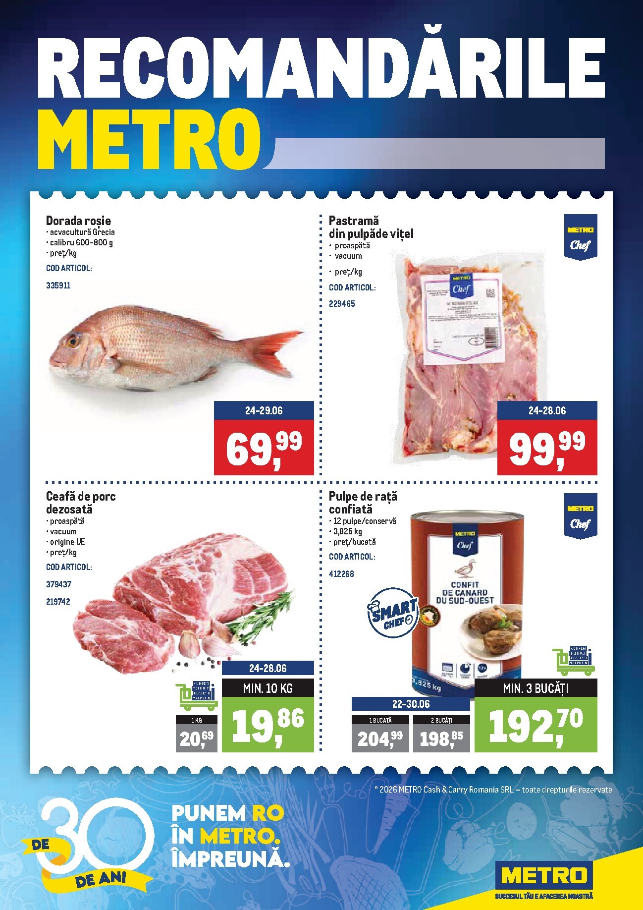 Brosura Metro valabilă de la luni 22.06.2026 până la duminică 28.06.2026