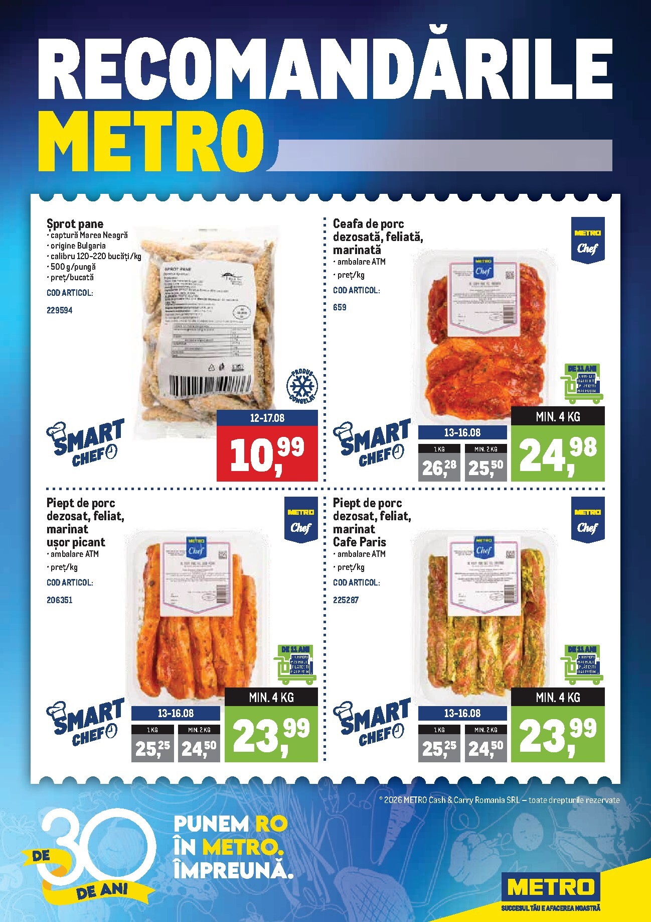 Brosura Metro - Recomandari valabilă de la luni 10.08.2026 până la duminică 16.08.2026
