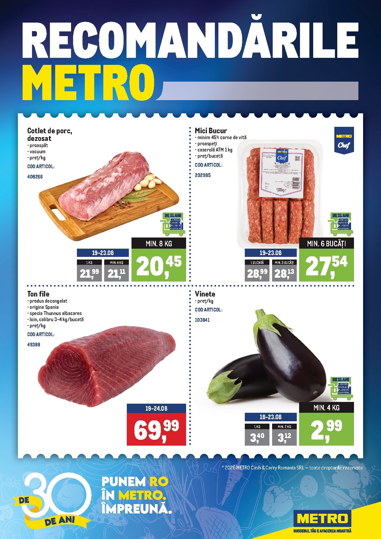 Brosura Metro valabilă de la luni 17.08.2026 până la duminică 23.08.2026