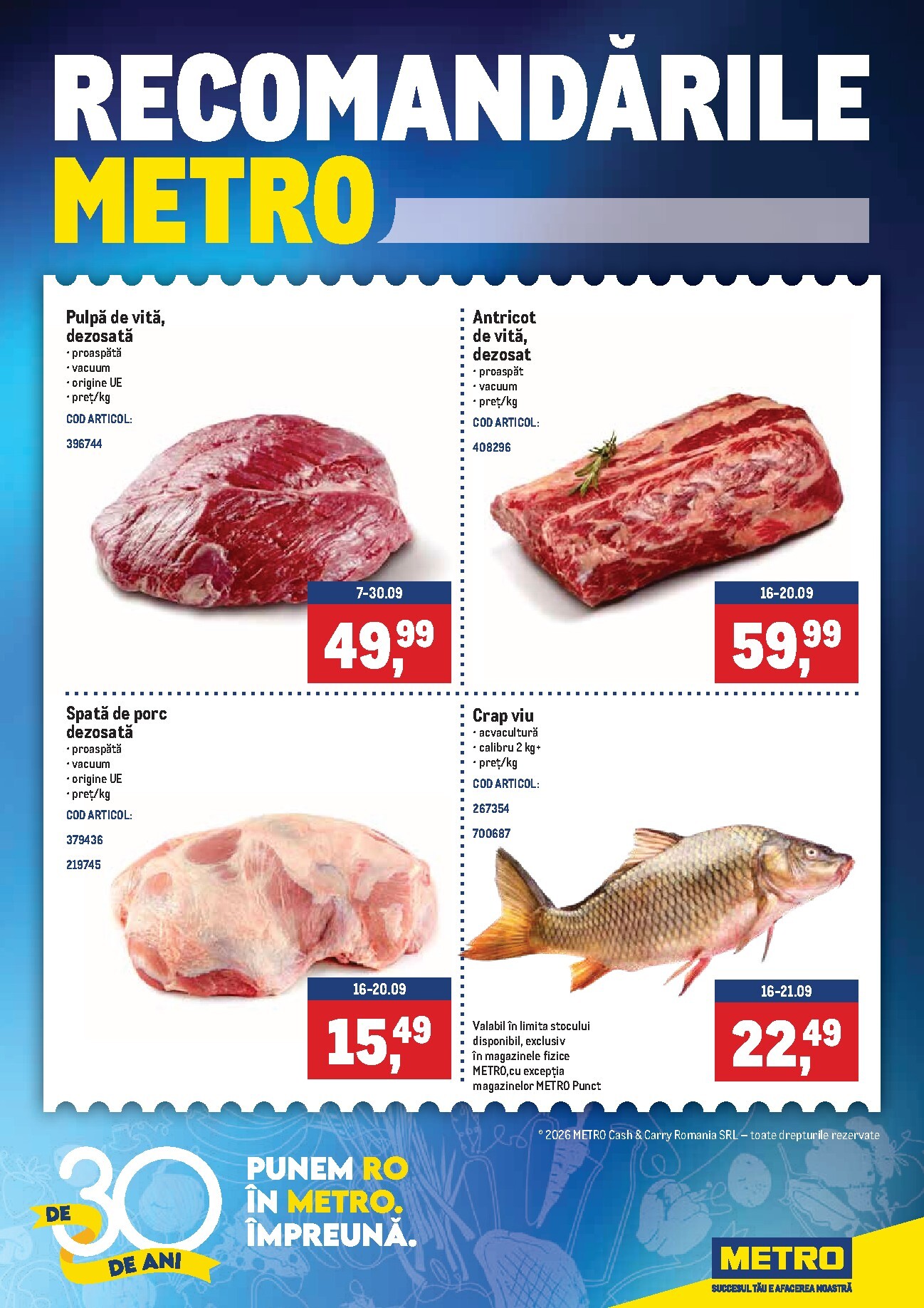 Brosura Metro valabilă de la luni 14.09.2026 până la luni 21.09.2026