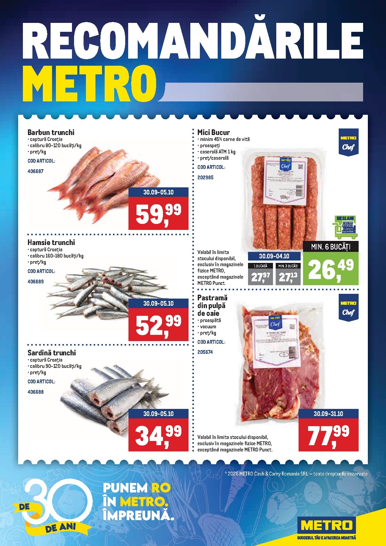 Brosura Metro valabilă de la luni 21.09.2026 până la luni 28.09.2026