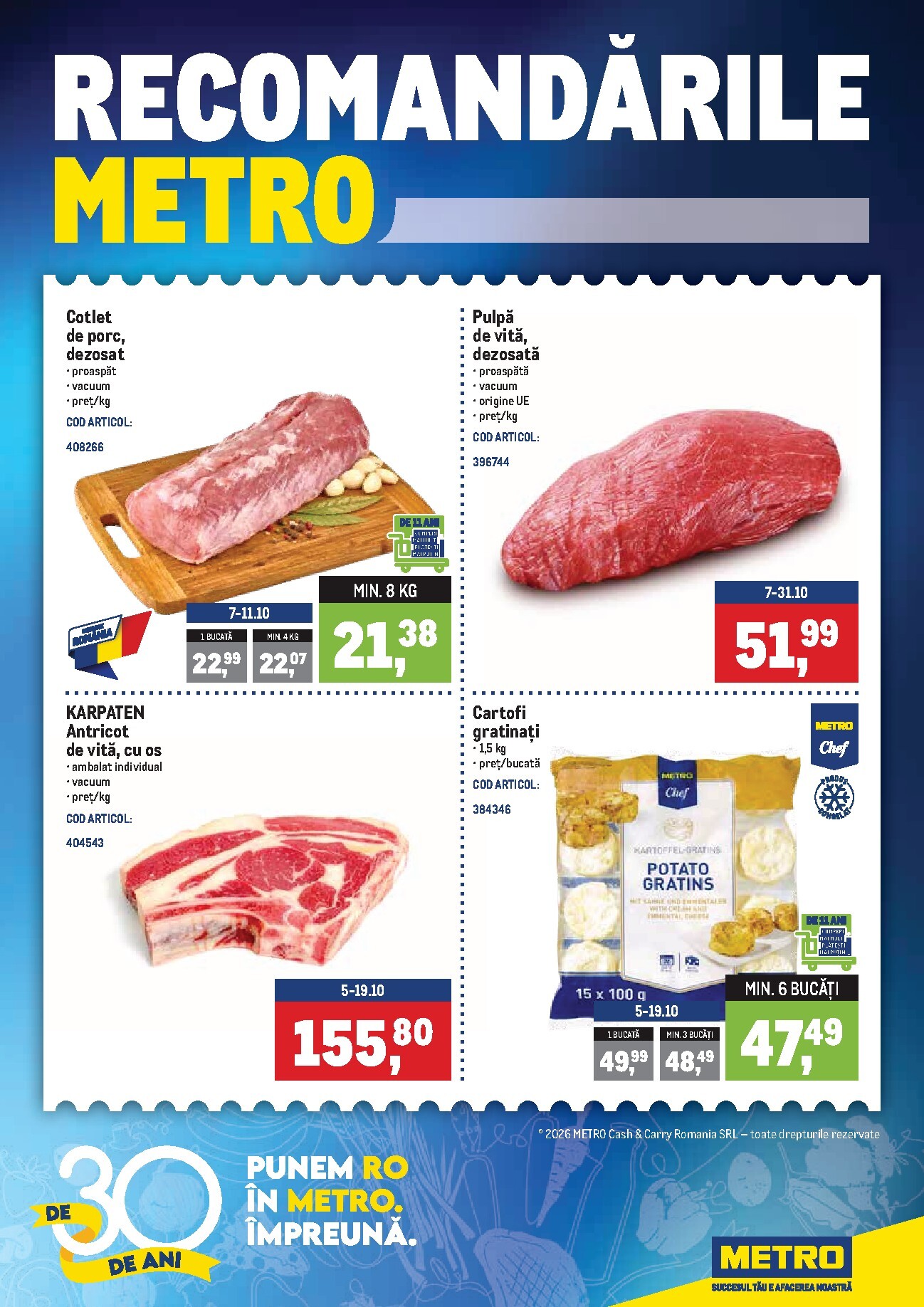 Brosura Metro - Recomandări valabilă de la luni 05.10.2026 până la luni 12.10.2026