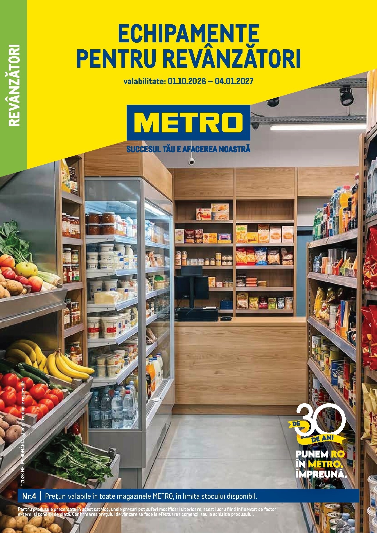 Brosura Metro - Echipamente pentru magazinul tău valabilă de la joi 01.10.2026 până la luni 04.01.2027