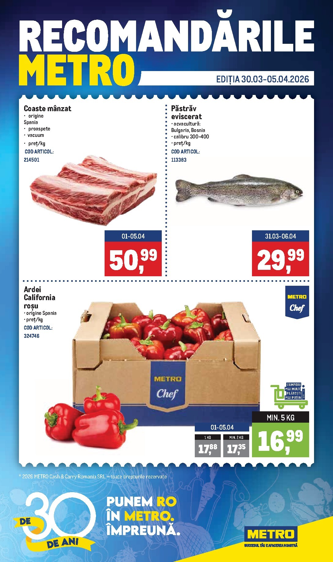 Catalog Metro - Recomandările online – oferte valabile din 30.03.2026