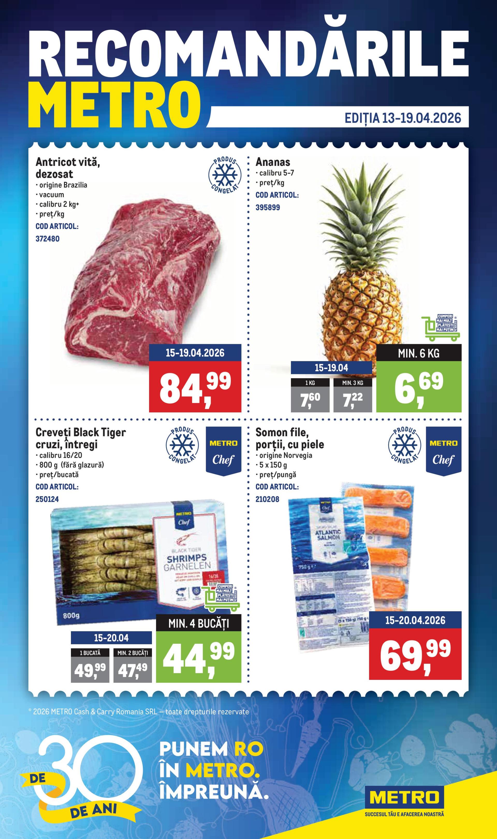 Brosura Metro valabilă de la luni 13.04.2026 până la duminică 19.04.2026