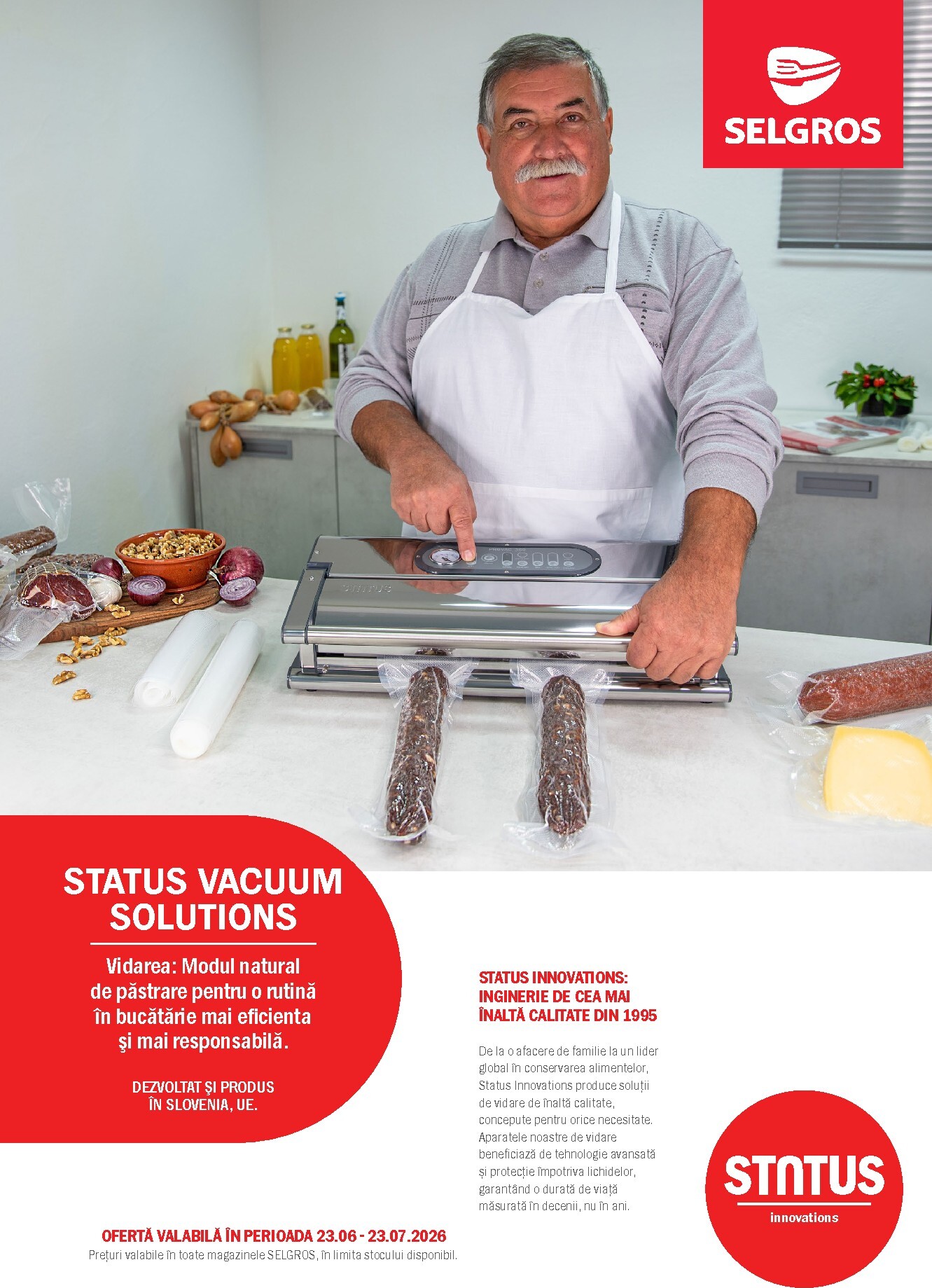 Brosura Selgros - Status Vacuum Solutions valabilă de la marți 23.06.2026 până la joi 23.07.2026
