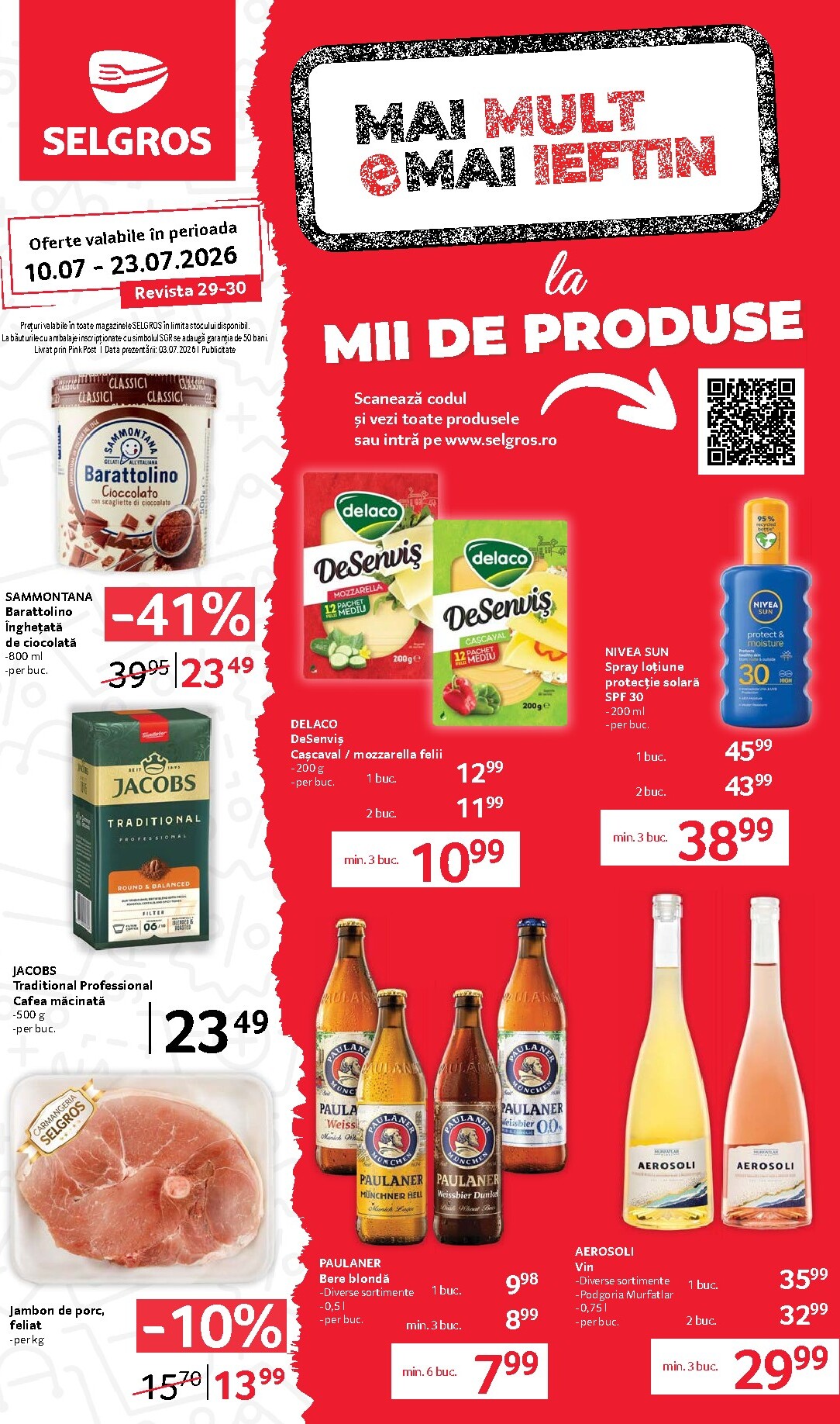 Brosura Selgros valabilă de la vineri 10.07.2026 până la joi 23.07.2026