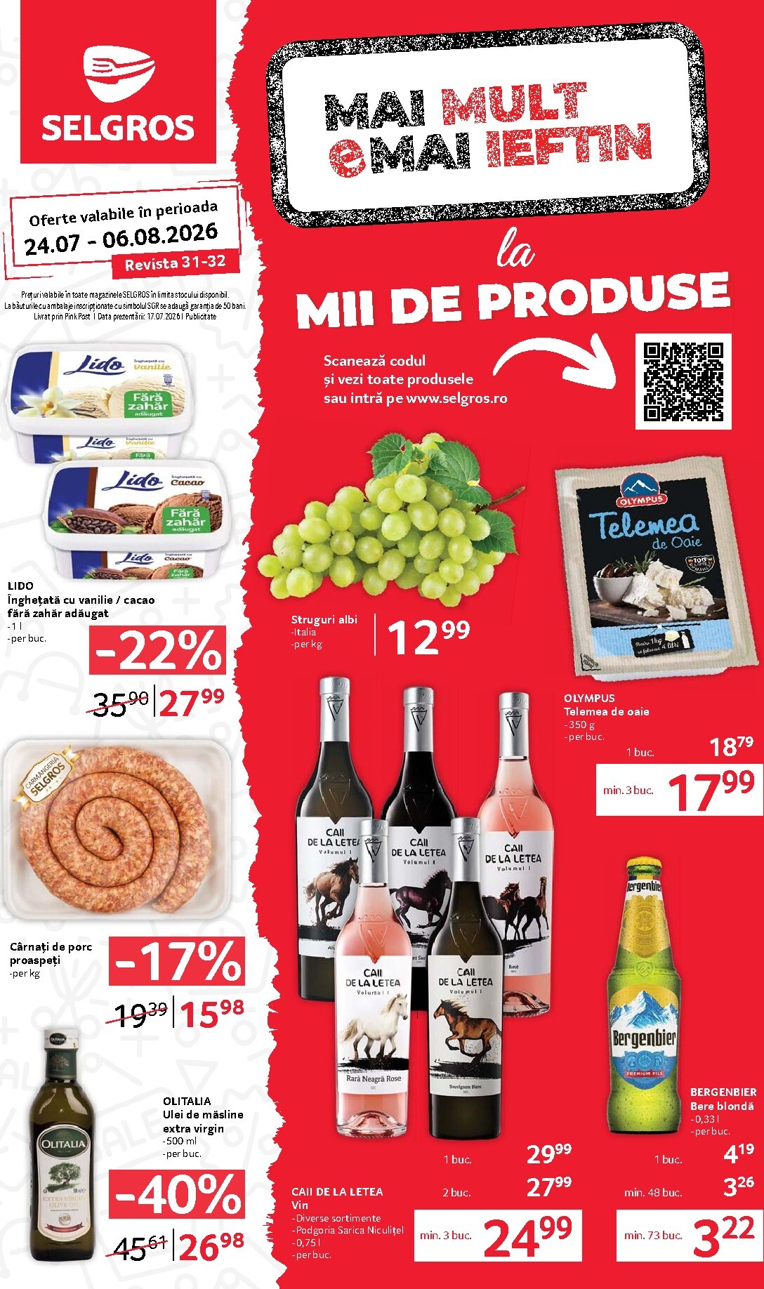 Brosura Selgros - Food valabilă de la vineri 24.07.2026 până la joi 06.08.2026