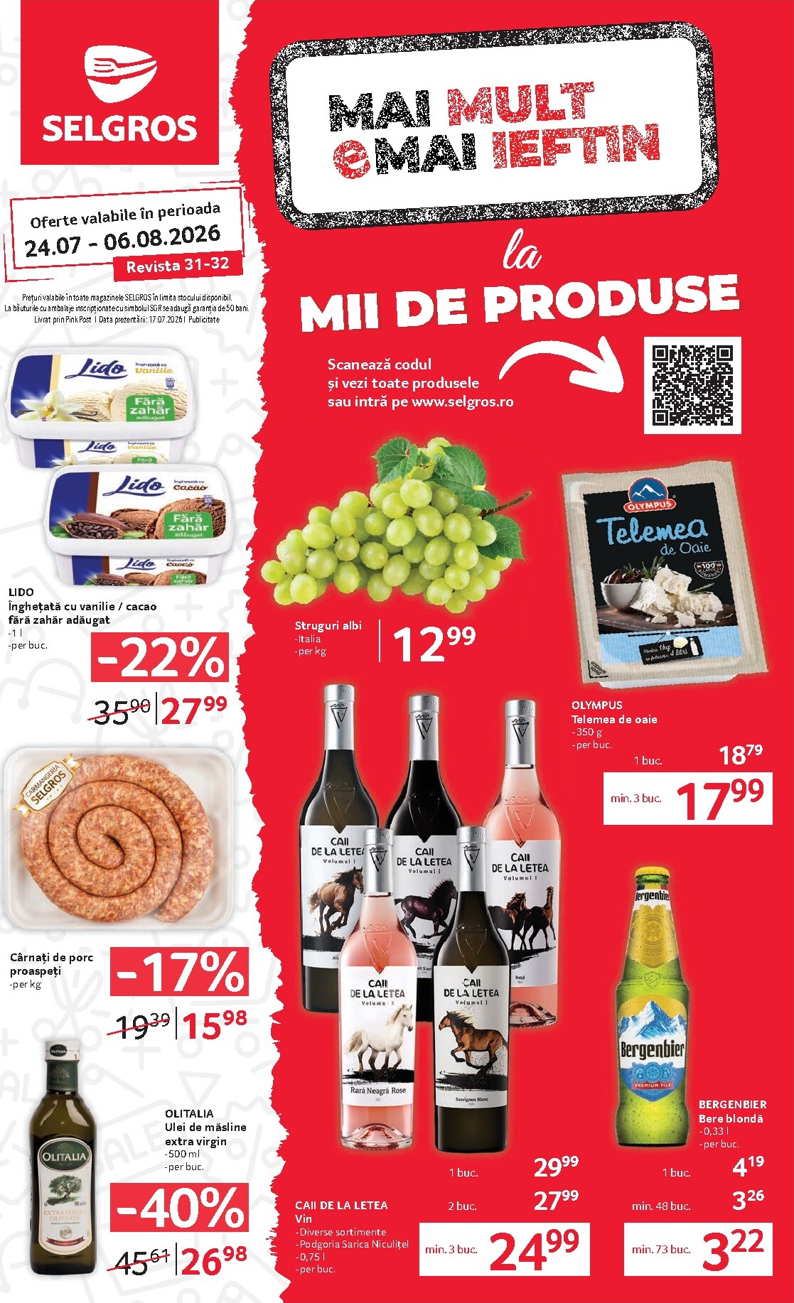 Brosura Selgros - Magazine Mici valabilă de la vineri 24.07.2026 până la joi 06.08.2026