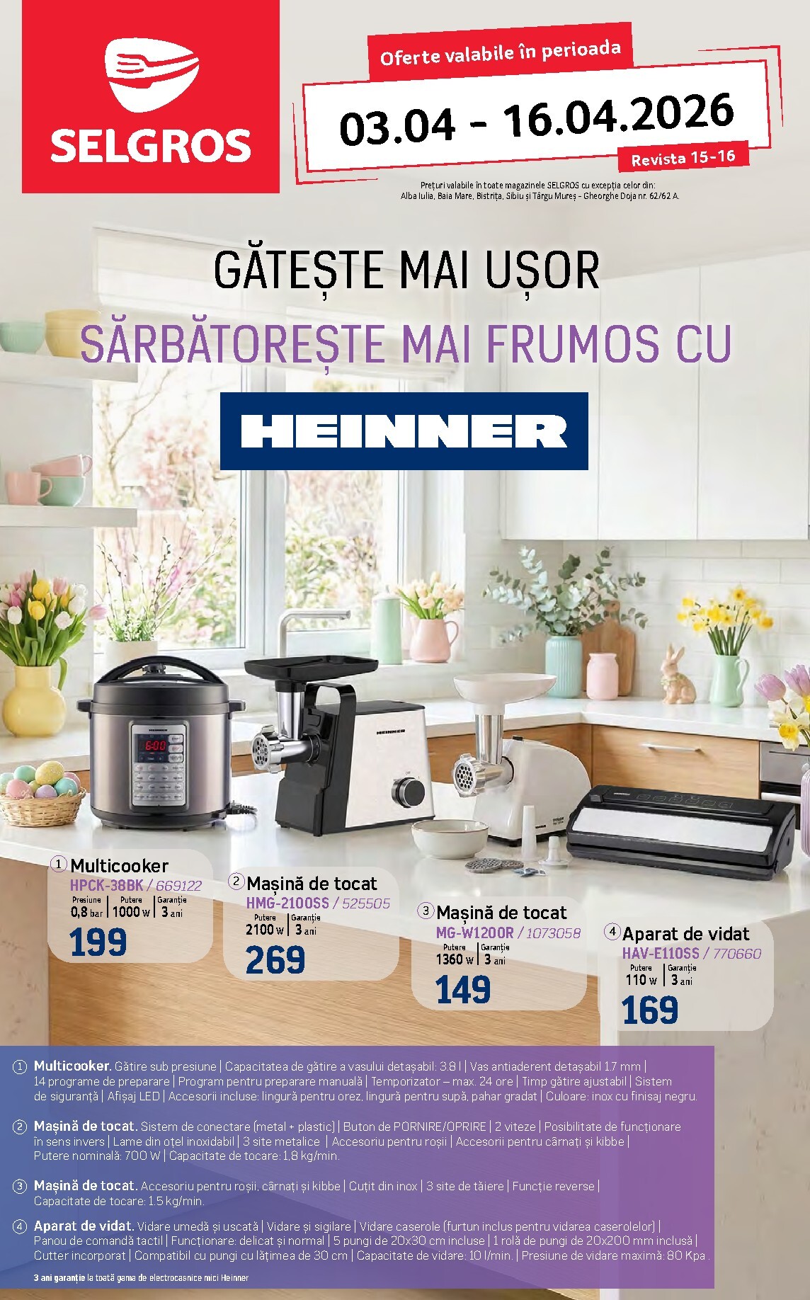 Catalog Selgros - Non Food online – oferte valabile din 03.04.2026