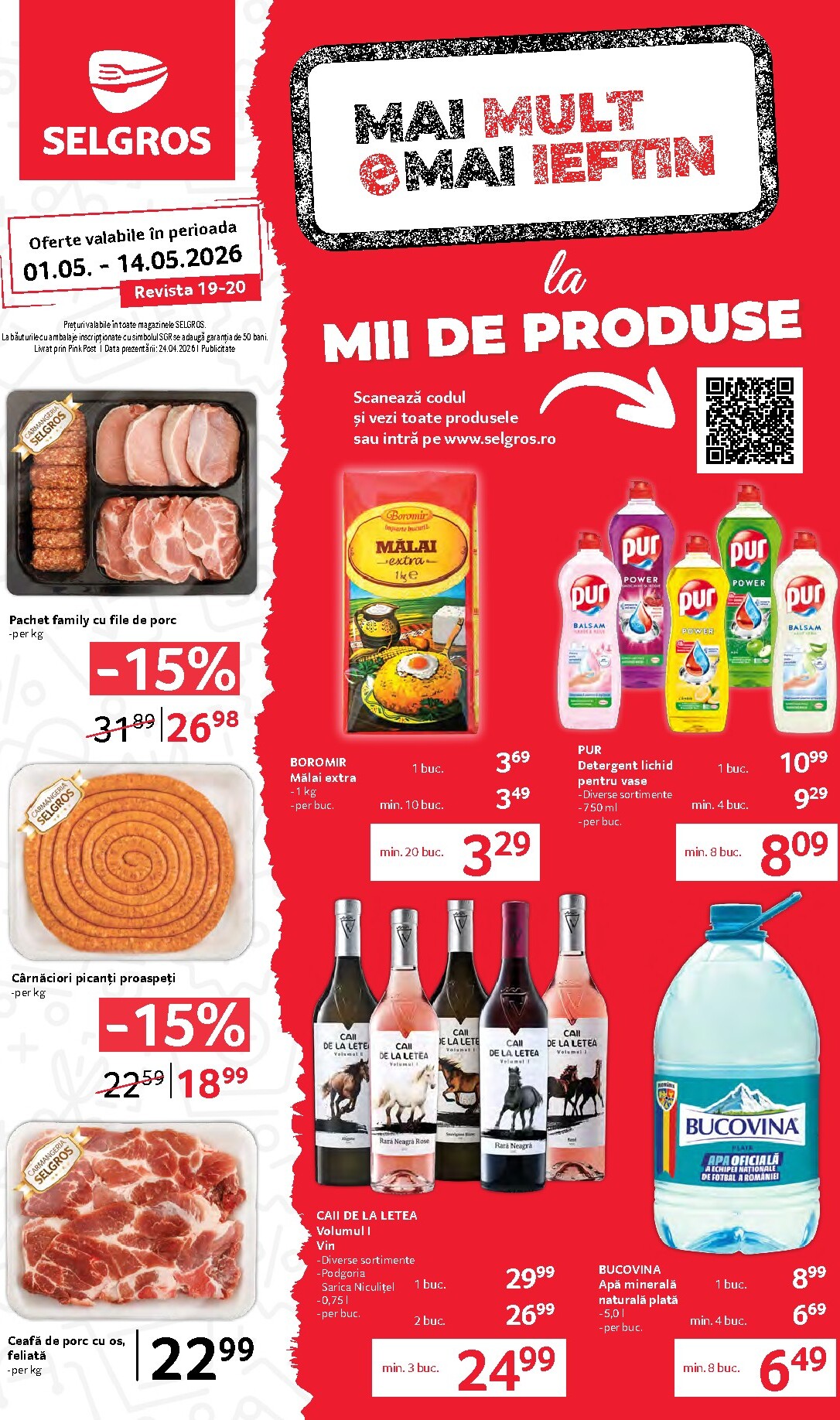 Selgros - Magazine Mici pliante pentru săptămâna viitoare de la vineri 01.05.2026 până la joi 14.05.2026