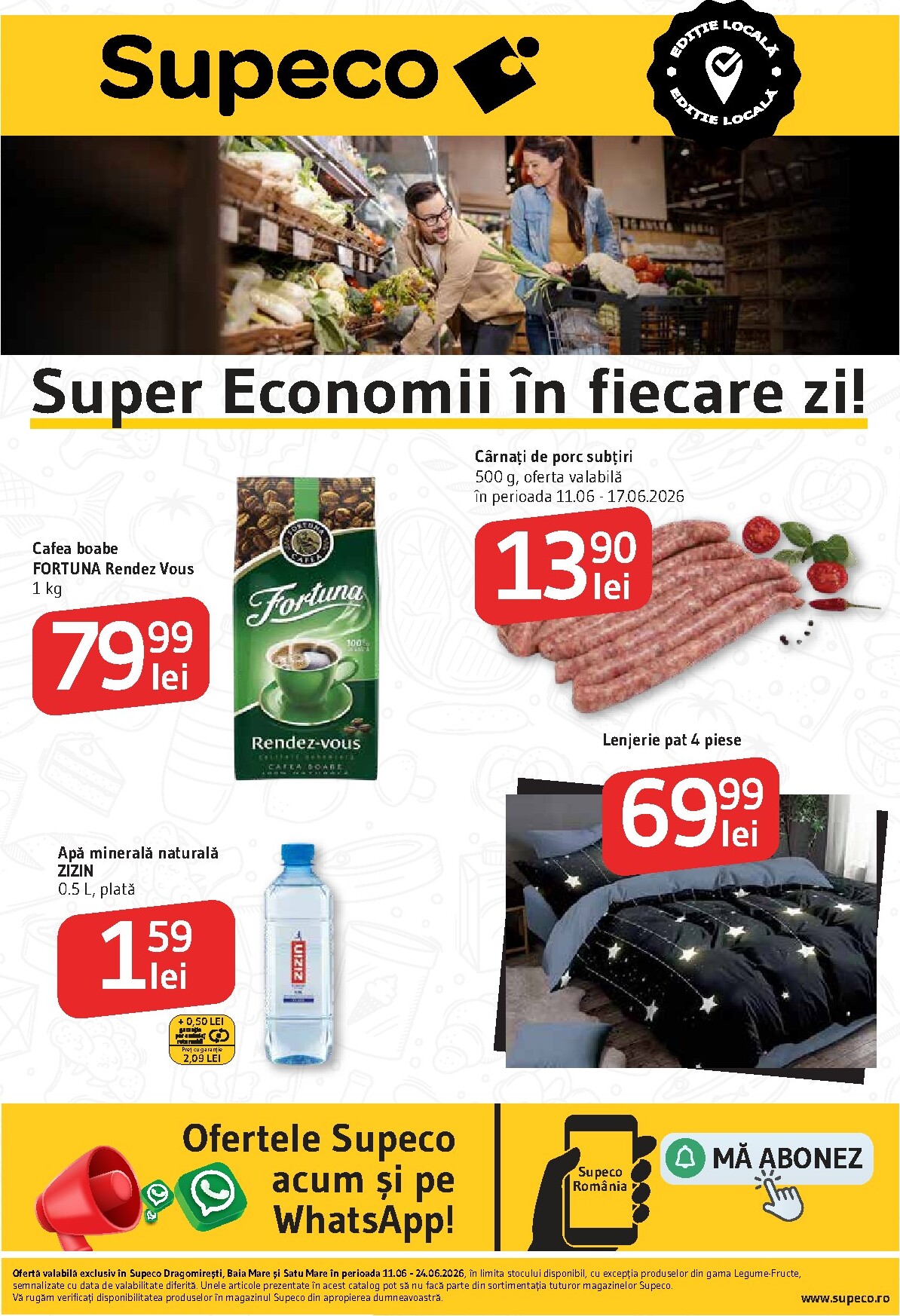 Pliantele viitoare Supeco - Dragomiresti, Baia Mare si Satu Mare valabil de la joi 11.06.2026 până la miercuri 24.06.2026