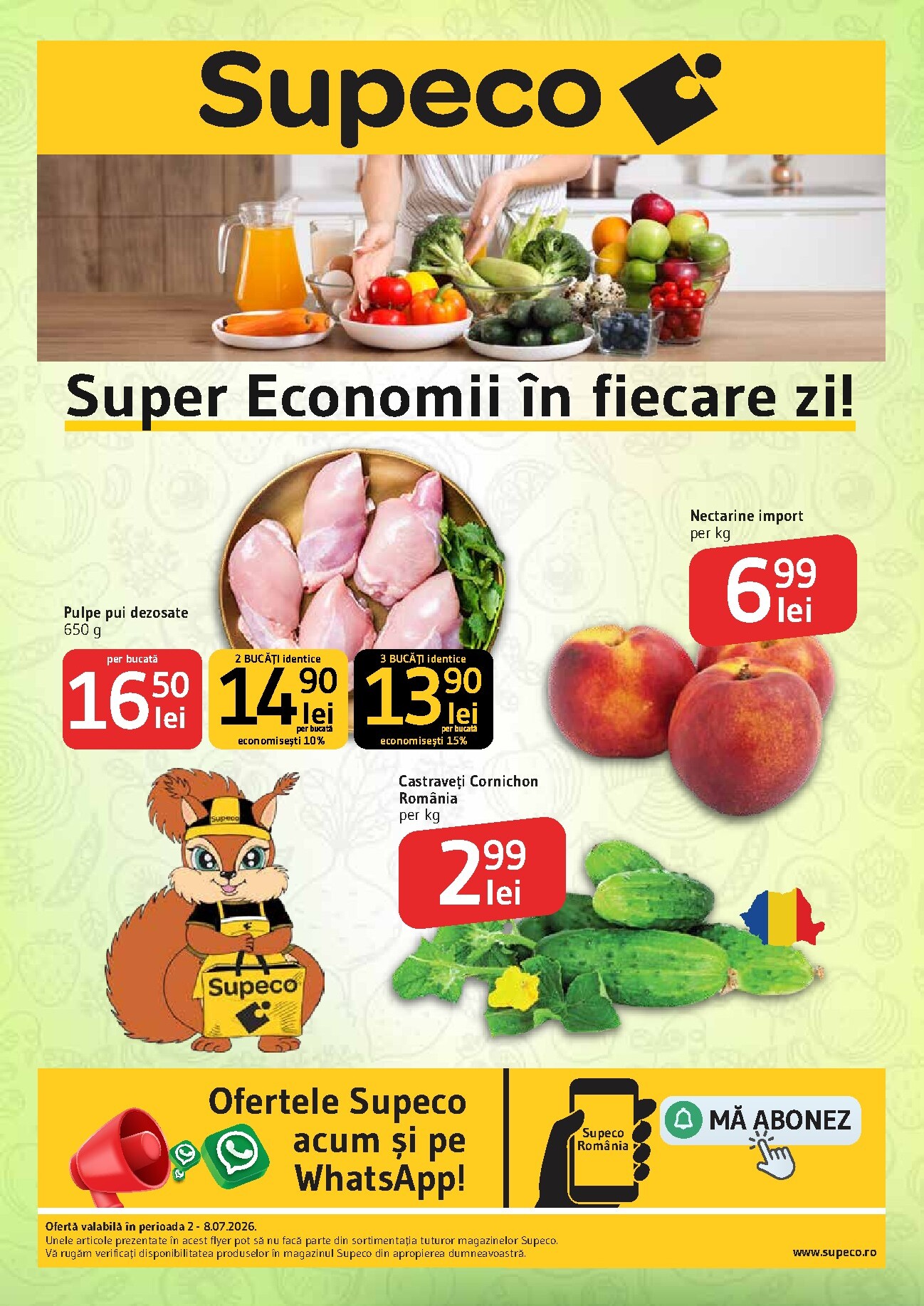 Pliantele viitoare Supeco - Super Economii în Fiecare Zi valabil de la joi 02.07.2026 până la miercuri 08.07.2026