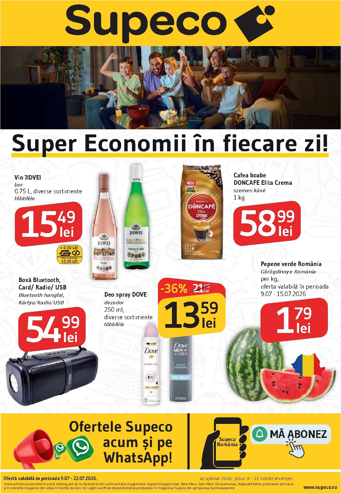 Pliantele viitoare Supeco - Bilingv valabil de la joi 09.07.2026 până la miercuri 22.07.2026
