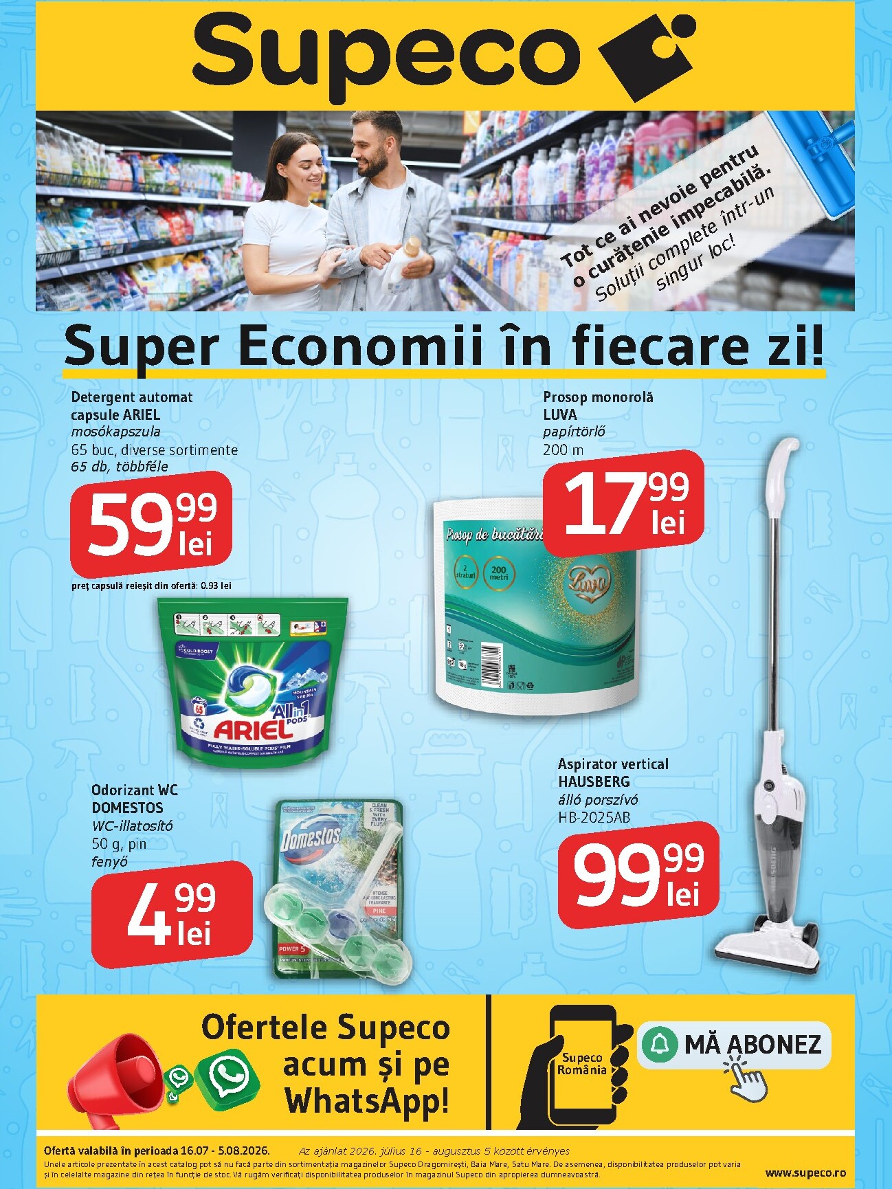 Brosura Supeco - Bilingv valabilă de la joi 16.07.2026 până la miercuri 05.08.2026