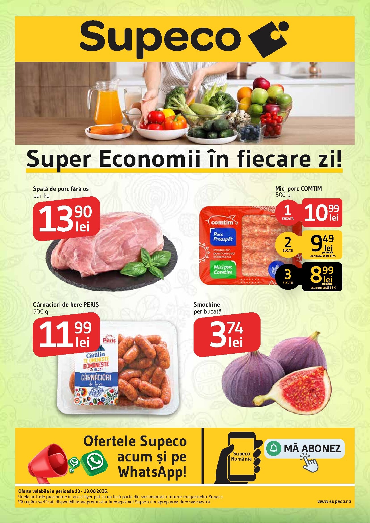 Pliantele viitoare Supeco valabil de la joi 13.08.2026 până la miercuri 19.08.2026