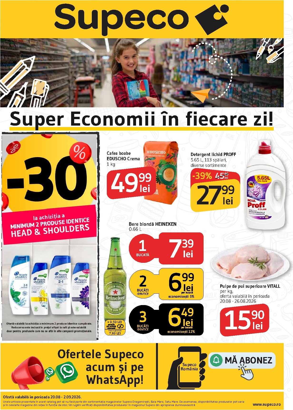 Pliantele viitoare Supeco valabil de la joi 20.08.2026 până la miercuri 02.09.2026