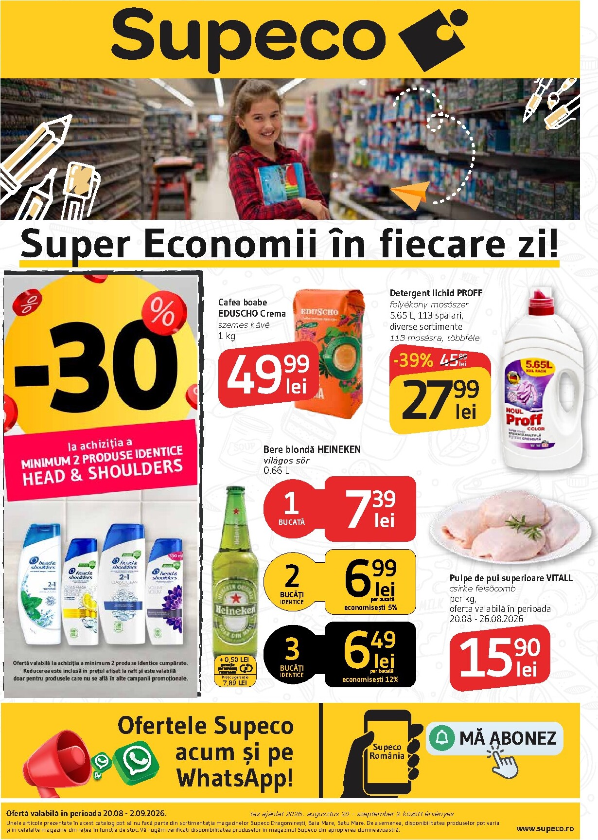 Pliantele viitoare Supeco - Bilingv valabil de la joi 20.08.2026 până la miercuri 02.09.2026