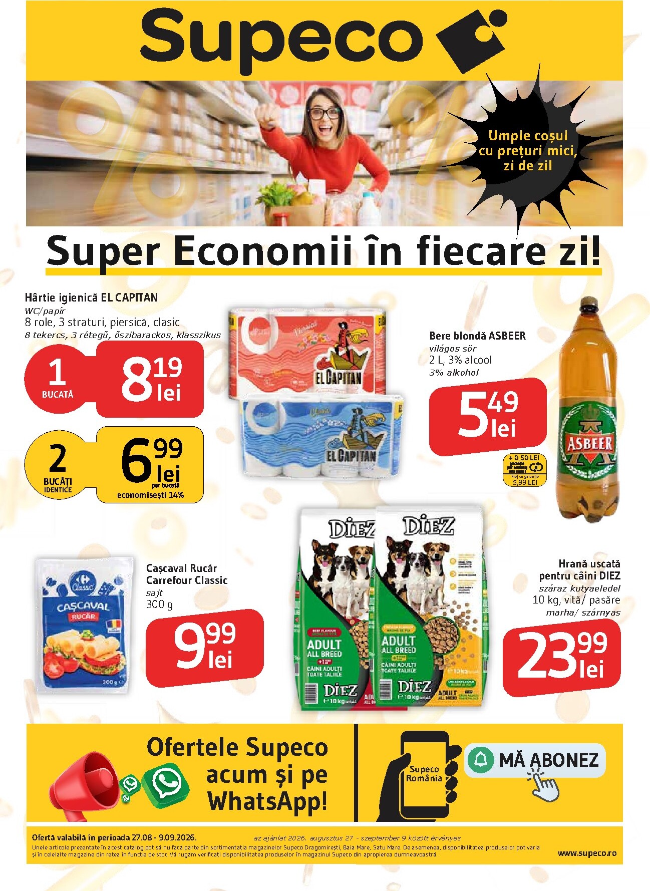 Pliantele viitoare Supeco - Catalog Prim Pret Bilingv valabil de la joi 27.08.2026 până la miercuri 09.09.2026