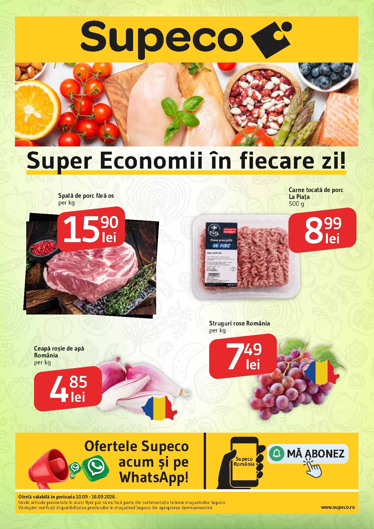 Pliantele viitoare Supeco - Catalog PF valabil de la joi 10.09.2026 până la miercuri 16.09.2026