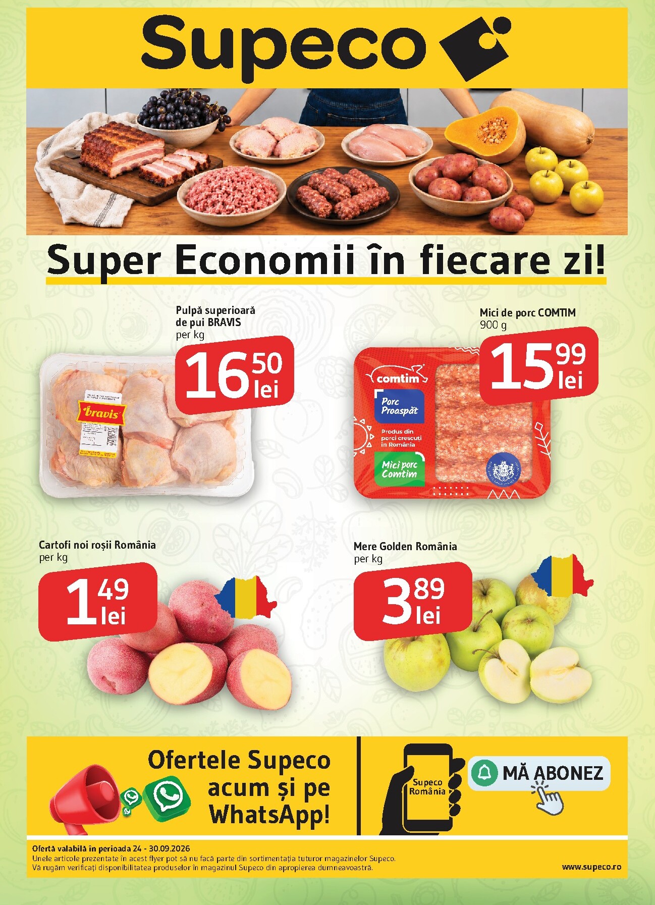 Pliantele viitoare Supeco - Catalog PF valabil de la joi 24.09.2026 până la miercuri 30.09.2026