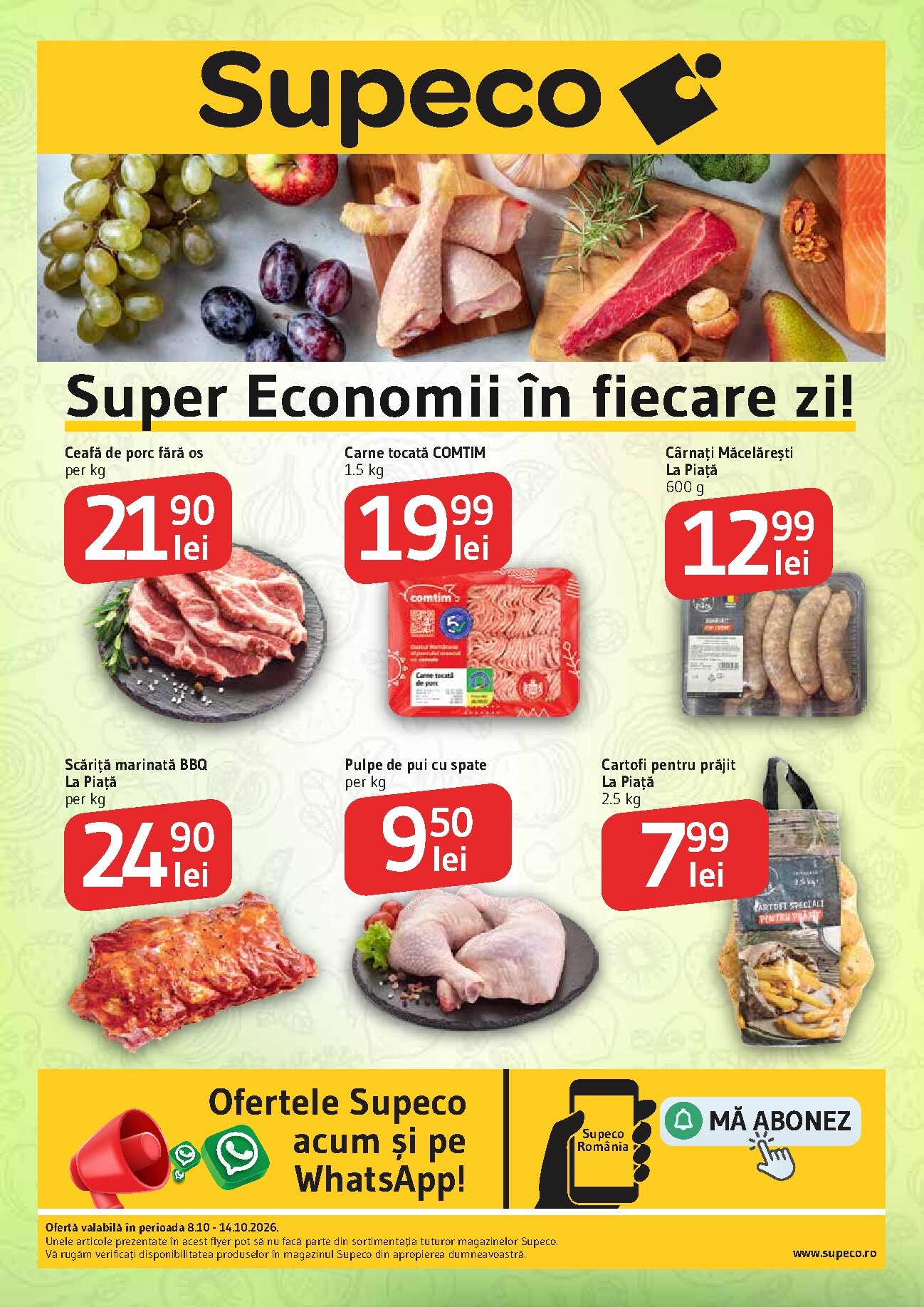Pliantele viitoare Supeco - Catalog valabil de la joi 08.10.2026 până la miercuri 14.10.2026