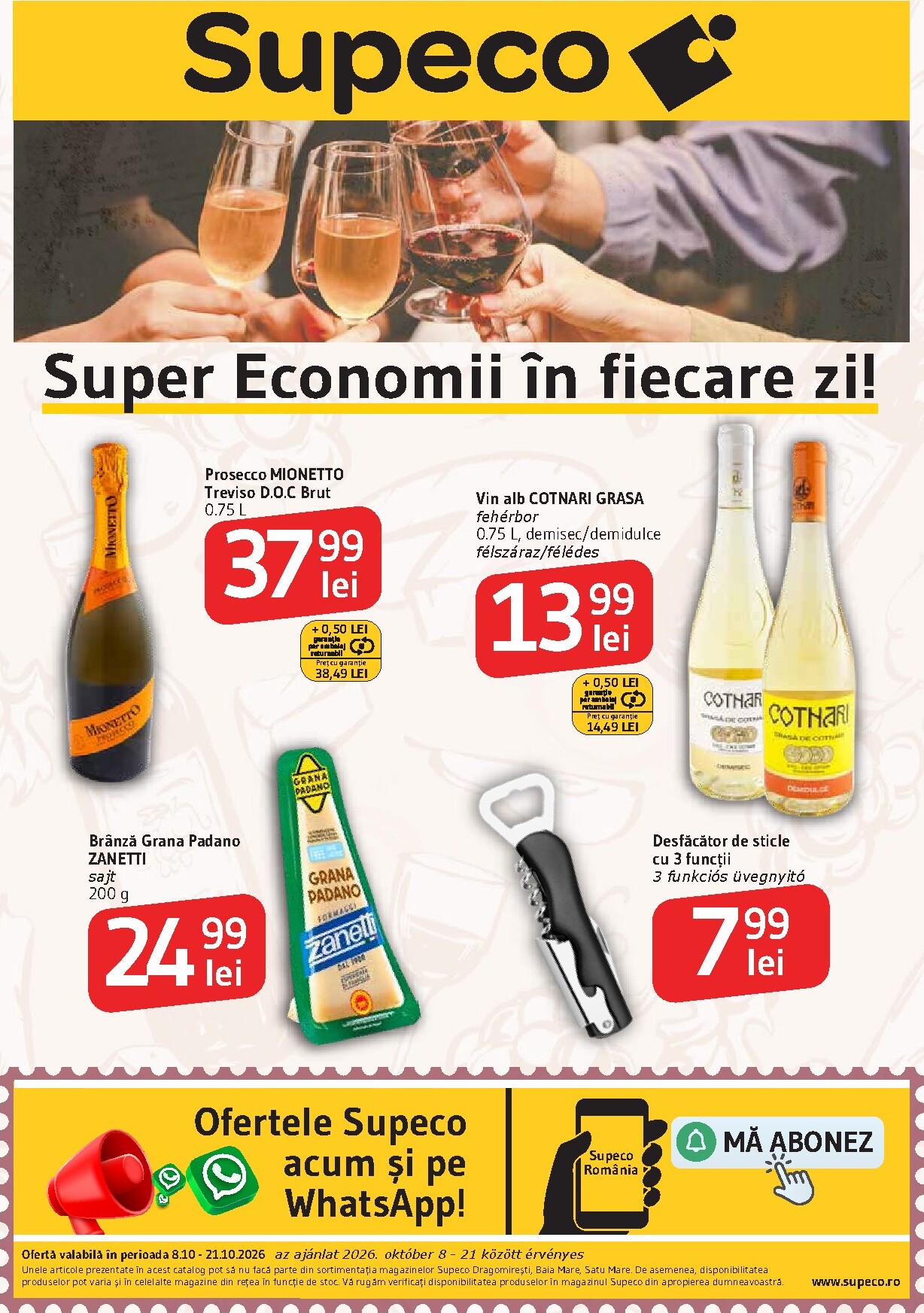 Pliantele viitoare Supeco - Vin&Branza Bilingv valabil de la joi 08.10.2026 până la miercuri 21.10.2026